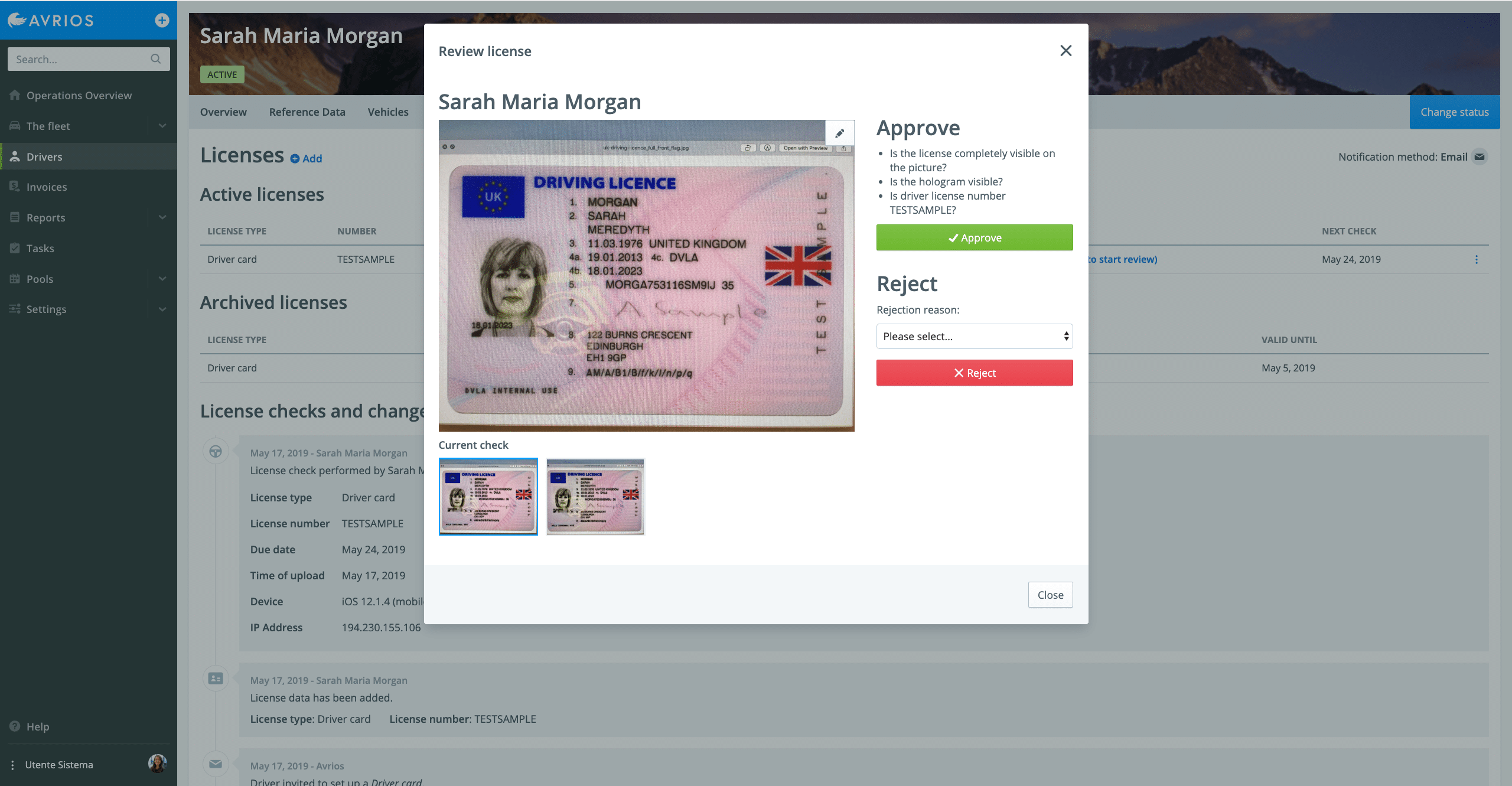 Driver s license making software